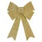 Northlight 17" Gold Tinsel 4-Loop Bow Christmas Decoration